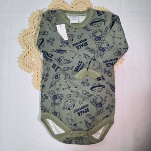 Body Gamisé verde militar estampado