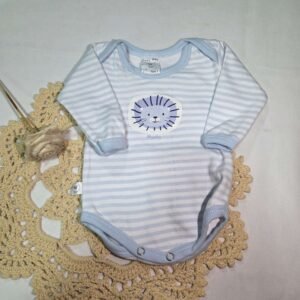 Body Gamisé blanco y celeste